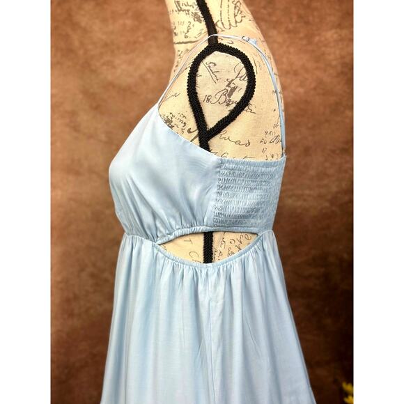 And Now This Women's Cut Out Tiered Maxi Dress - Periwinkle Blue - size XS - Picture 7 of 16